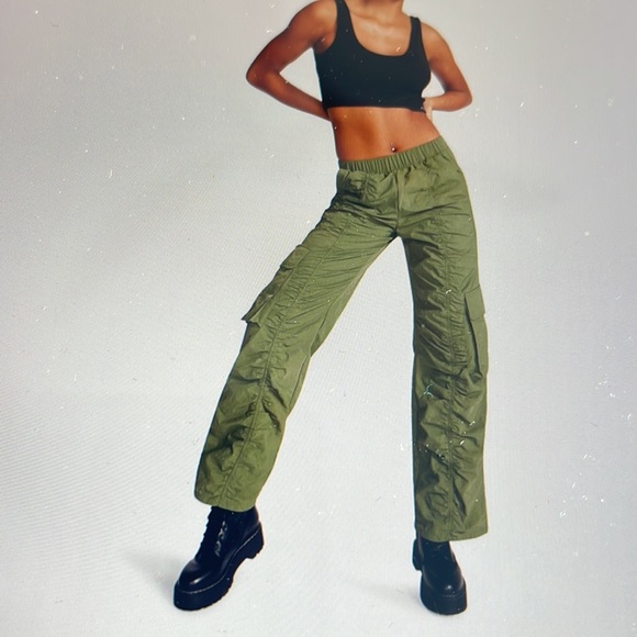 NWT STEVE MADDEN KENZIE OLIVE PANTS - Picture 6 of 12